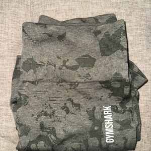 Gymshark Gray Camo Athletic Shorts